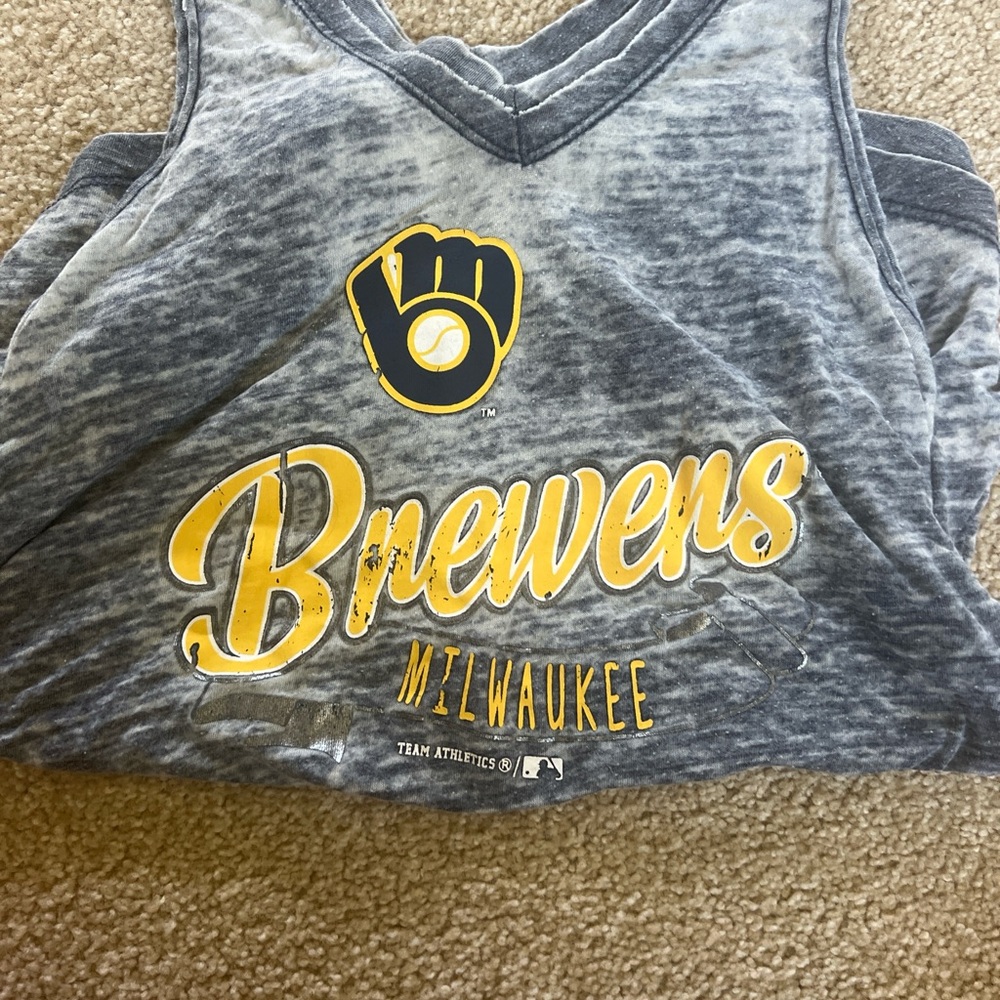 Genuine Merchandise Brewers Kids Gray Tank Top